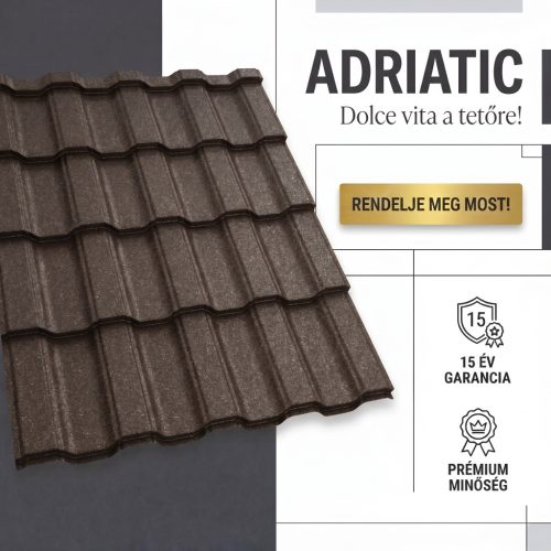 ADRIATIC 35 Cserepeslemez Ral8019 Szürkésbarna GrandeMat 0.50 MM