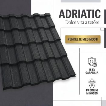 ADRIATIC 35 Cserepeslemez Ral9005 Fekete GrandeMat 0.50 MM