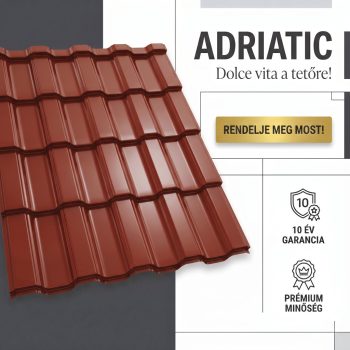   ADRIATIC 35 Cserepeslemez Ral3009 Oxidvörös fényes 0.45 MM