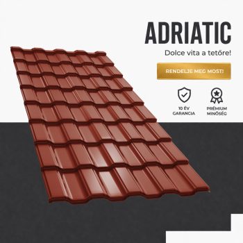   ADRIATIC 35 Cserepeslemez Ral3009 Oxidvörös fényes 0.45 MM