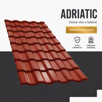   ADRIATIC 35 Cserepeslemez Ral3011 Barnásvörös fényes 0.45 MM