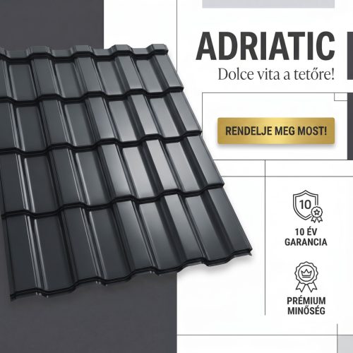 ADRIATIC 35 Cserepeslemez Ral7016 Antracitszürke fényes 0.45 MM