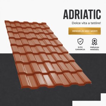 ADRIATIC 35 Cserepeslemez Ral8004 Rézbarna fényes 0.45 MM