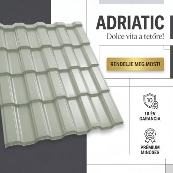   ADRIATIC 35 Cserepeslemez Ral9002 Szürkésfehér fényes 0.45 MM