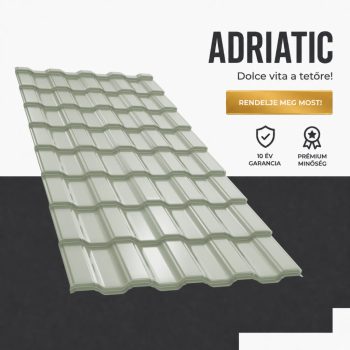  ADRIATIC 35 Cserepeslemez Ral9002 Szürkésfehér fényes 0.45 MM