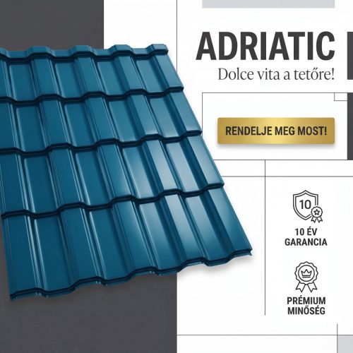ADRIATIC 35 Cserepeslemez Ral5010 Enciánkék fényes 0.50 MM 