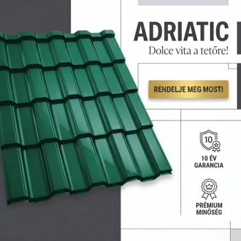 ADRIATIC 35 Cserepeslemez Ral6005 Mohazöld fényes 0.50 MM