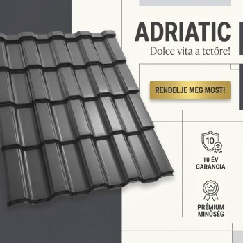   ADRIATIC 35 Cserepeslemez Ral7024 Grafitszürke fényes 0.50 MM