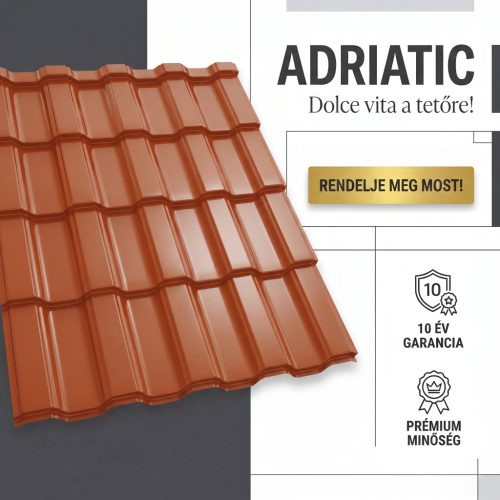 ADRIATIC 35 Cserepeslemez Ral8004 Rézbarna fényes 0.50 MM