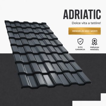   ADRIATIC 40 Cserepeslemez Ral7016 Antracitszürke fényes 0.50 MM