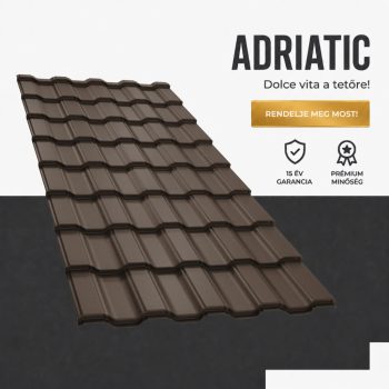   ADRIATIC 35 Cserepeslemez Ral8019 Szürkésbarna Matt 0.45 MM