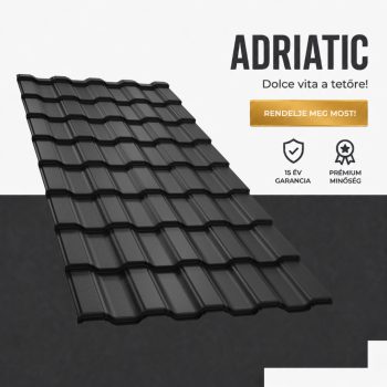 ADRIATIC 35 Cserepeslemez Ral9005 Fekete Matt 0.45 MM