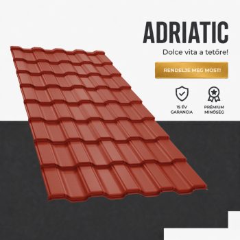 ADRIATIC 40 Cserepeslemez Ral3009 Oxidvörös Matt 0.45 MM