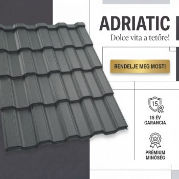 ADRIATIC 35 Cserepeslemez Ral7024 Grafitszürke Matt 0.50 MM