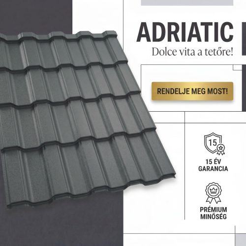 ADRIATIC 35 Cserepeslemez Ral7024 Grafitszürke Matt 0.50 MM