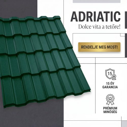 ADRIATIC 40 Cserepeslemez Ral6005 Mohazöld Matt 0.50 MM