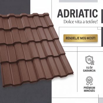   ADRIATIC 35 Cserepeslemez Ral8017 Csokoládébarna Matt 0.60 MM