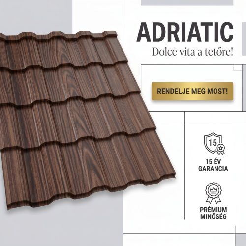 ADRIATIC 35 Cserepeslemez Famintás Paliszander Antik 0.45MM