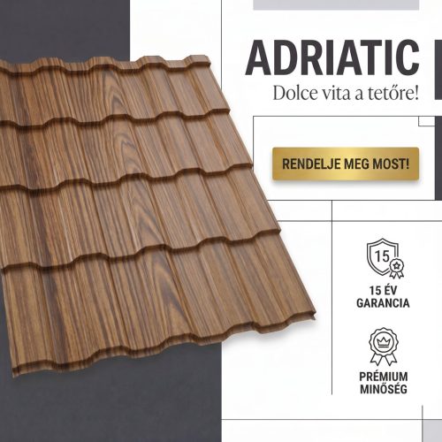 ADRIATIC 40 Cserepeslemez Famintás Paliszander Aranytölgy 0.50MM