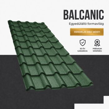   BALCANIC 35 Cserepeslemez Ral6005 Mohazöld GrandeMat 0.50 MM