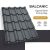 BALCANIC 35 Cserepeslemez Ral7011 Vasszürke GrandeMat 0.50 MM