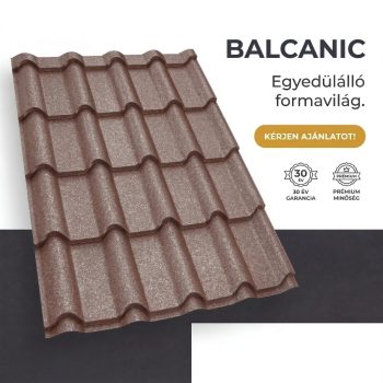   BALCANIC 35 Cserepeslemez Ral8017 Csokoládébarna GrandeMat 0.50 MM
