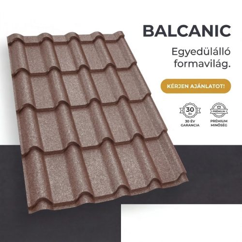 BALCANIC 35 Cserepeslemez Ral8017 Csokoládébarna GrandeMat 0.50 MM