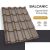 BALCANIC 35 Cserepeslemez Ral8019 Szürkésbarna GrandeMat 0.50 MM