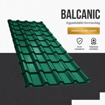 BALCANIC 35 Cserepeslemez Ral6005 Mohazöld Fényes 0.45 MM 