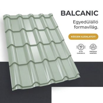   BALCANIC 35 Cserepeslemez Ral9002 Szürkésfehér fényes 0.45 MM