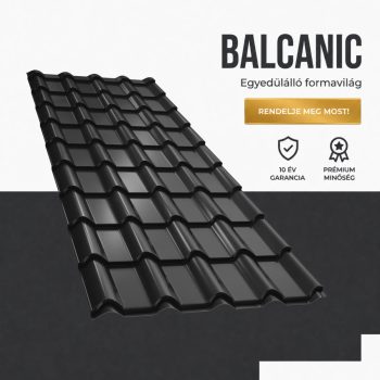 BALCANIC 35 Cserepeslemez Ral9005 Fekete fényes 0.45 MM 