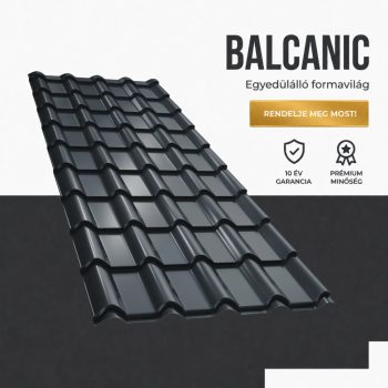   BALCANIC 40 Cserepeslemez Ral7016 Antracitszürke fényes 0.45 MM