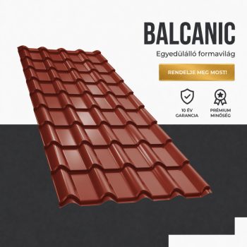   BALCANIC 35 Cserepeslemez Ral3009 Oxidvörös fényes 0.50 MM