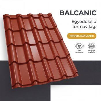   BALCANIC 35 Cserepeslemez Ral3011 Barnásvörös fényes 0.50 MM