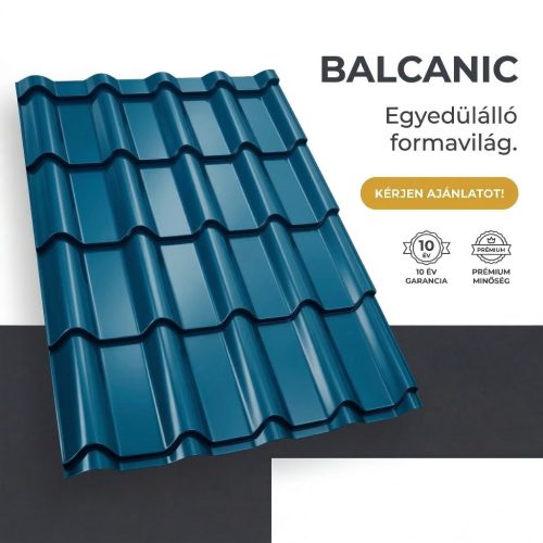 BALCANIC 35 Cserepeslemez Ral5010 Enciánkék fényes 0.50 MM