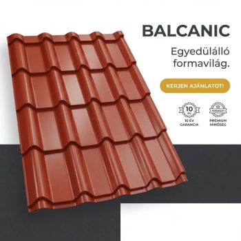   BALCANIC 40 Cserepeslemez Ral3009 Oxidvörös fényes 0.50 MM