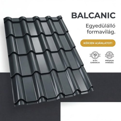 BALCANIC 40 Cserepeslemez Ral7016 Antracitszürke fényes 0.50 MM