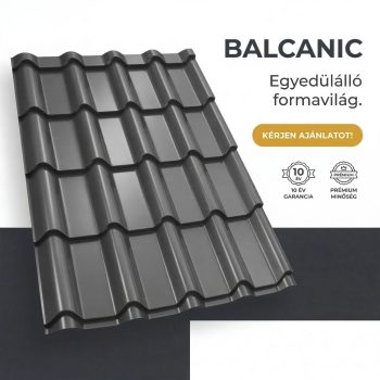   BALCANIC 40 Cserepeslemez Ral7024 Grafitszürke fényes 0.50 MM