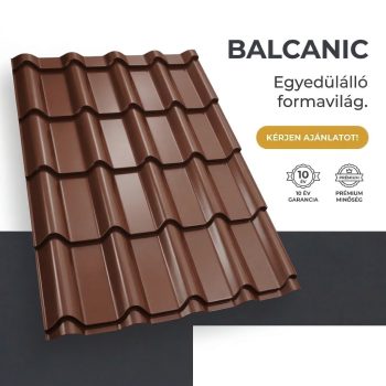  BALCANIC 40 Cserepeslemez Ral8017 Csokoládébarna fényes 0.50 MM