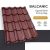 BALCANIC 35 Cserepeslemez Ral3005 Borvörös Matt 0.50 MM