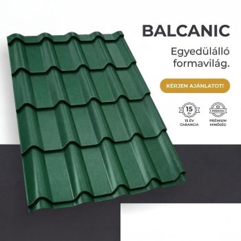 BALCANIC 35 Cserepeslemez Ral6005 Mohazöld Matt 0.50 MM