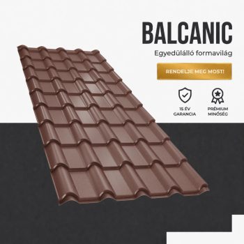   BALCANIC 35 Cserepeslemez Ral8017 Csokoládébarna Matt 0.50 MM