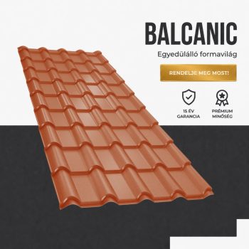 BALCANIC 40 Cserepeslemez Ral8004 Rézbarna Matt 0.50 MM