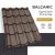 BALCANIC 40 Cserepeslemez Ral8019 Szürkésbarna Matt 0.60 MM