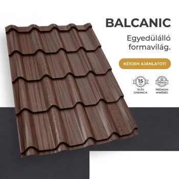 BALCANIC 35 Cserepeslemez Famintás Paliszander Antik 0.45MM