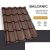 BALCANIC 35 Cserepeslemez Famintás Paliszander Antik 0.45MM