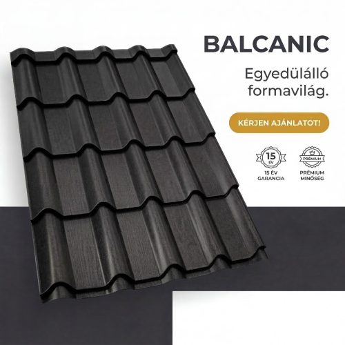 BALCANIC 40 Cserepeslemez Famintás Paliszander Fekete ében 0.50MM