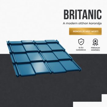   BRITANIC 35 Cserepeslemez Ral5010 Enciánkék fényes 0.45 MM
