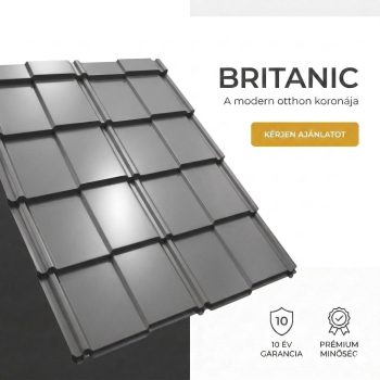   BRITANIC 35 Cserepeslemez Grafitszürke Ral7024 0.50MM fényes