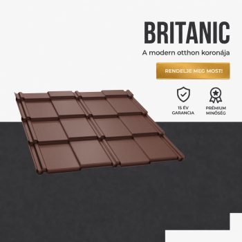   BRITANIC 35 Cserepeslemez Ral8017 Csokoládébarna Matt 0.45 MM